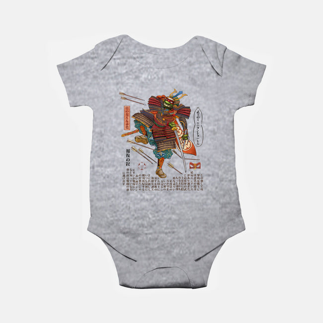 Samurai Raphael-baby basic onesie-ChetArt