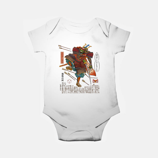 Samurai Raphael-baby basic onesie-ChetArt