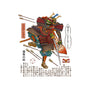 Samurai Raphael-womens v-neck tee-ChetArt