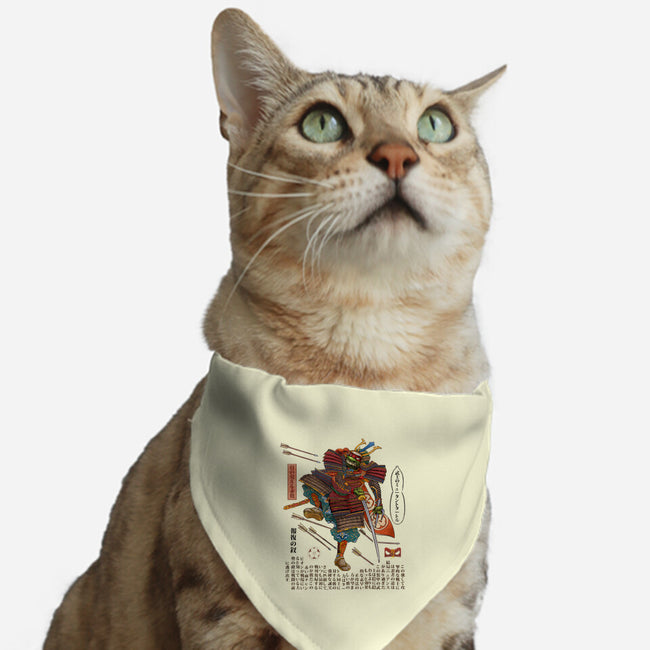 Samurai Raphael-cat adjustable pet collar-ChetArt