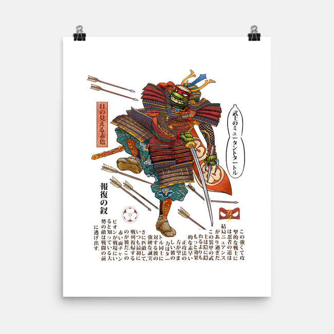 Samurai Raphael-none matte poster-ChetArt
