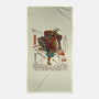 Samurai Raphael-none beach towel-ChetArt