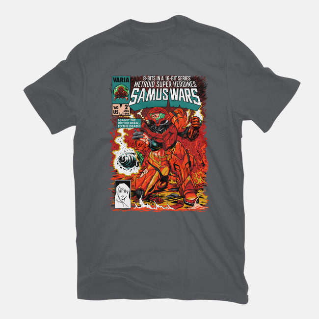 Samus Wars-womens basic tee-ninjaink