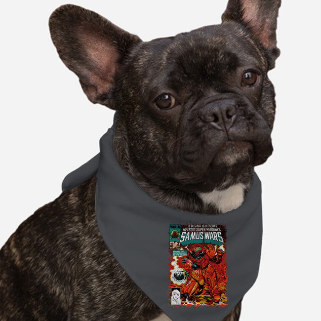Samus Wars-dog bandana pet collar-ninjaink