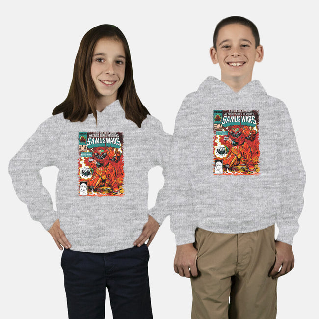 Samus Wars-youth pullover sweatshirt-ninjaink