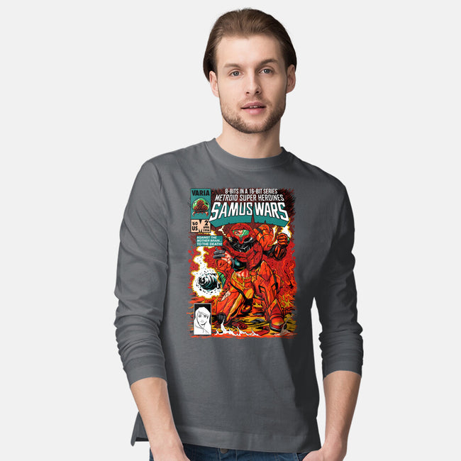 Samus Wars-mens long sleeved tee-ninjaink