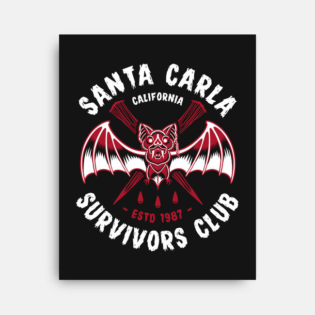 Santa Carla Survivors Club-none stretched canvas-Nemons