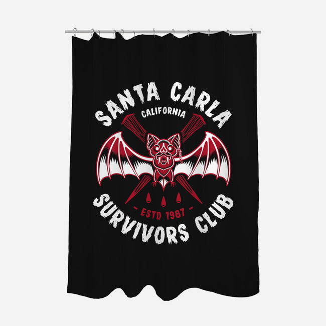 Santa Carla Survivors Club-none polyester shower curtain-Nemons