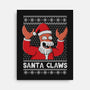 Santa Claws-none stretched canvas-NemiMakeit