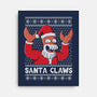 Santa Claws-none stretched canvas-NemiMakeit