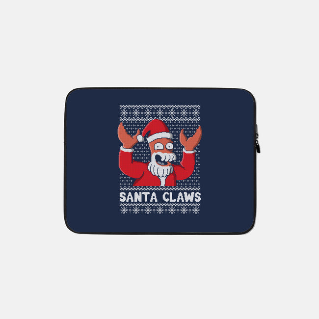 Santa Claws-none zippered laptop sleeve-NemiMakeit