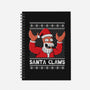 Santa Claws-none dot grid notebook-NemiMakeit