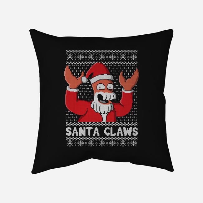 Santa Claws-none removable cover w insert throw pillow-NemiMakeit