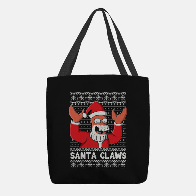 Santa Claws-none basic tote-NemiMakeit