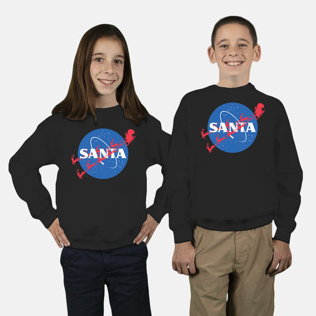 Santa's Space Agency-youth crew neck sweatshirt-Boggs Nicolas