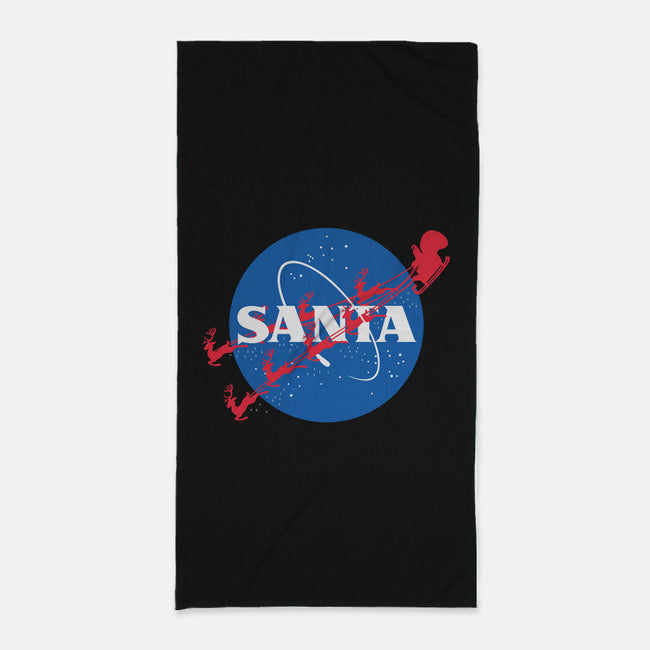 Santa's Space Agency-none beach towel-Boggs Nicolas