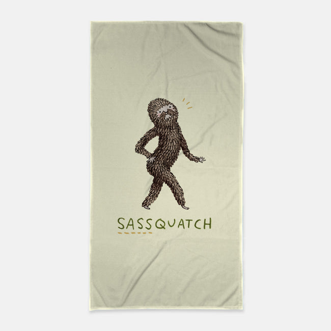 Sassquatch-none beach towel-SophieCorrigan