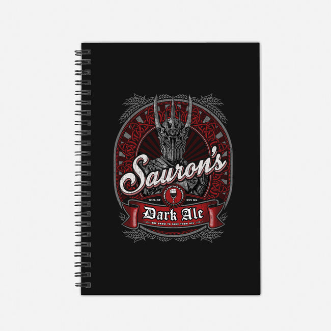 Sauron's Dark Ale-none dot grid notebook-teeninja
