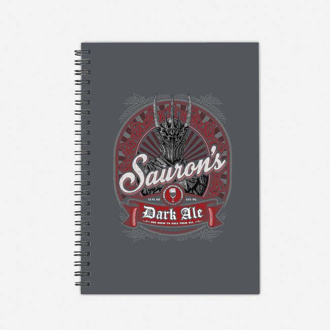 Sauron's Dark Ale-none dot grid notebook-teeninja
