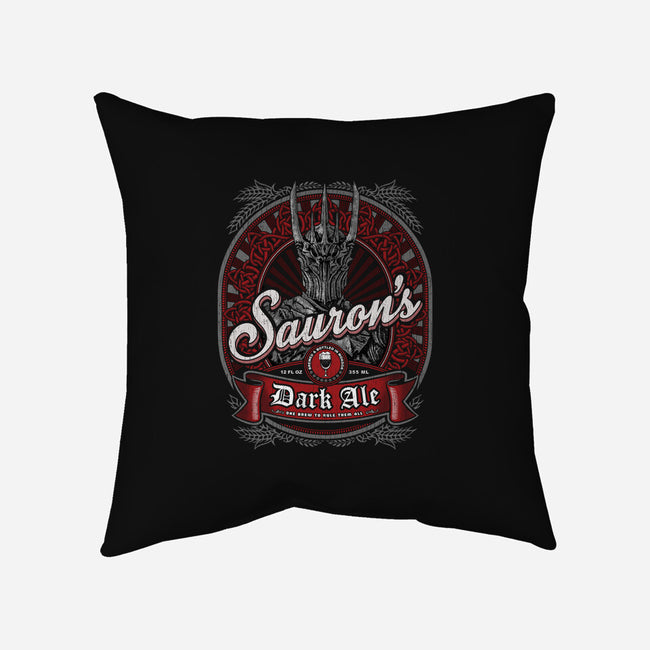 Sauron's Dark Ale-none removable cover w insert throw pillow-teeninja