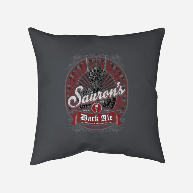 Sauron's Dark Ale-none removable cover w insert throw pillow-teeninja
