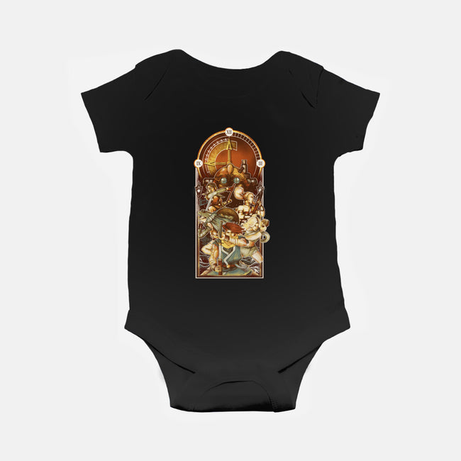 Save Our Past, Present, and Future-baby basic onesie-Creative Outpouring