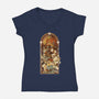 Save Our Past, Present, and Future-womens v-neck tee-Creative Outpouring