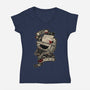 Save Point 2-womens v-neck tee-Letter_Q