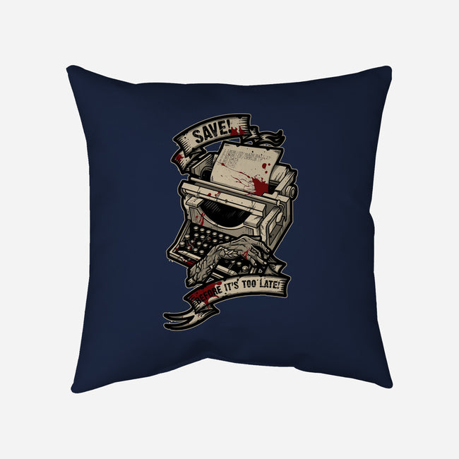 Save Point 2-none removable cover w insert throw pillow-Letter_Q