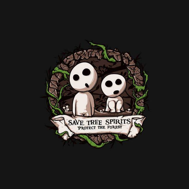 Save The Tree Spirits-none removable cover w insert throw pillow-ducfrench