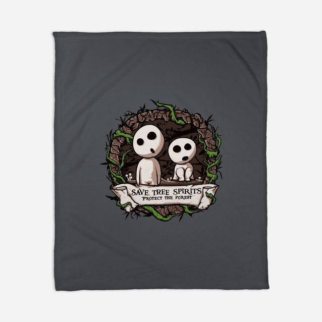 Save The Tree Spirits-none fleece blanket-ducfrench