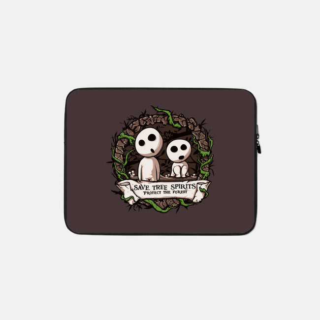 Save The Tree Spirits-none zippered laptop sleeve-ducfrench