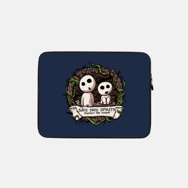 Save The Tree Spirits-none zippered laptop sleeve-ducfrench