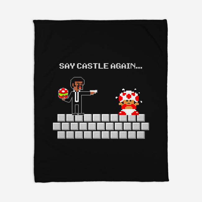 Say Castle Again!-none fleece blanket-daoko