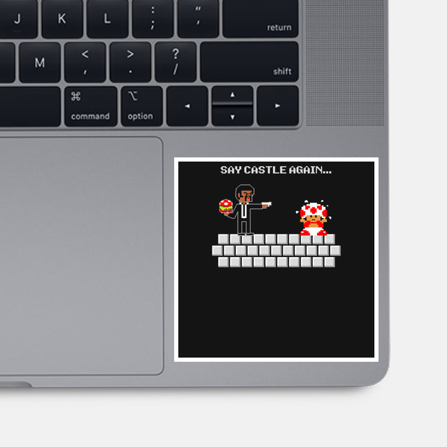 Say Castle Again!-none glossy sticker-daoko