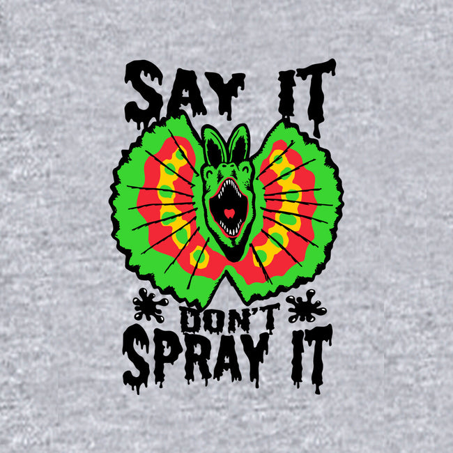 Say It Don't Spray It-womens off shoulder sweatshirt-Tabners