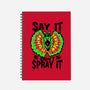 Say It Don't Spray It-none dot grid notebook-Tabners
