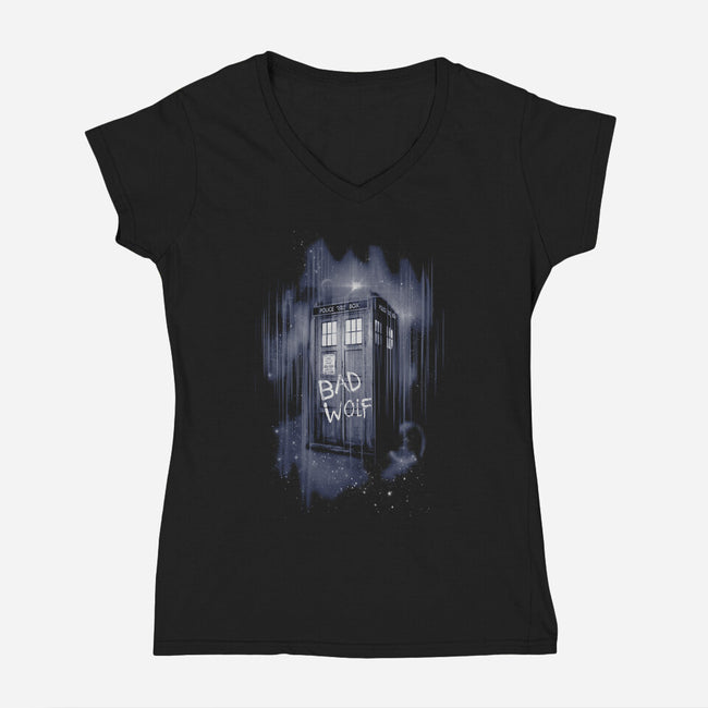 Scattered Through Time and Space-womens v-neck tee-fanfreak1