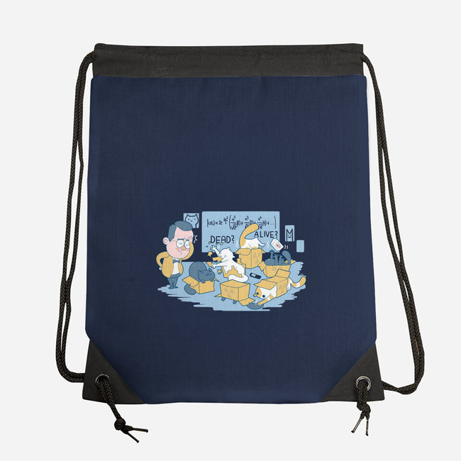 Schrodinger's Cats are Doing It Wrong-none drawstring bag-queenmob
