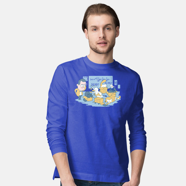 Schrodinger's Cats are Doing It Wrong-mens long sleeved tee-queenmob