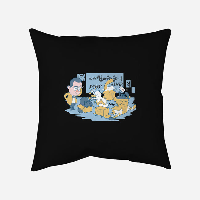 Schrodinger's Cats are Doing It Wrong-none removable cover w insert throw pillow-queenmob