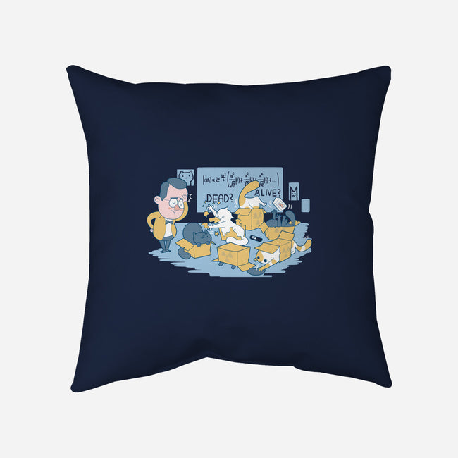 Schrodinger's Cats are Doing It Wrong-none removable cover w insert throw pillow-queenmob