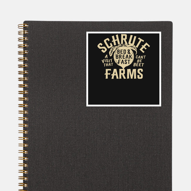 Schrute Farms-none glossy sticker-AJ Paglia