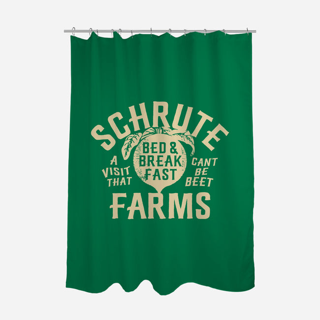 Schrute Farms-none polyester shower curtain-AJ Paglia