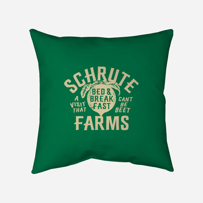 Schrute Farms-none non-removable cover w insert throw pillow-AJ Paglia