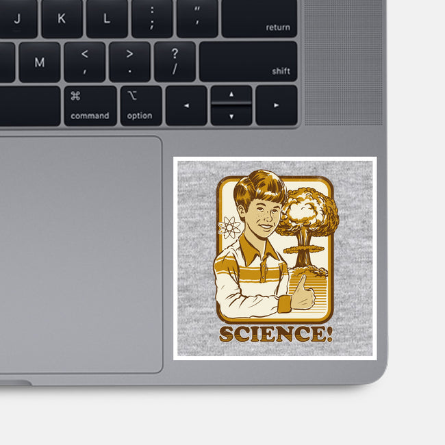 Science Rules-none glossy sticker-Steven Rhodes