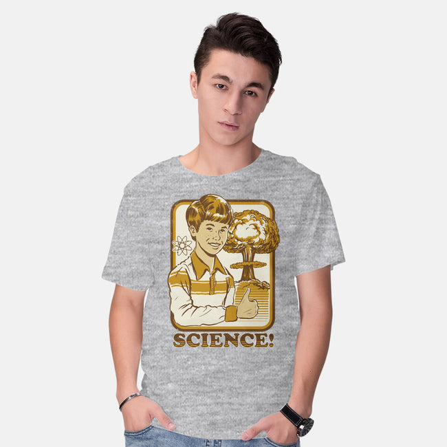 Science Rules-mens basic tee-Steven Rhodes