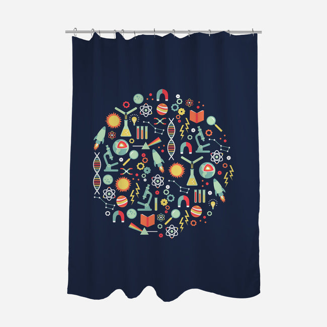 Science Studies-none polyester shower curtain-robyriker