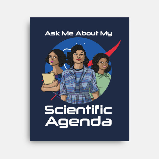 Scientific Agenda-none stretched canvas-kalgado