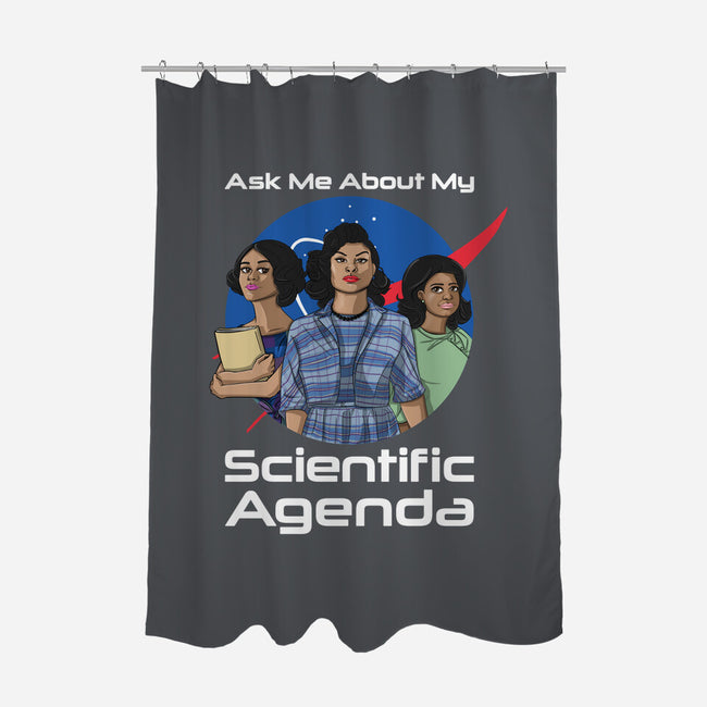 Scientific Agenda-none polyester shower curtain-kalgado